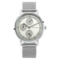 Workwear Watch with Blue Dial Metal Strap